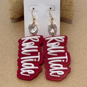 Alabama 'Roll Tide' Game Day Earrings Gifts NEW